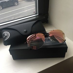 Rose Gold Ray Ban Aviators